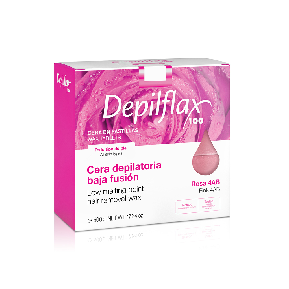 фото Воск в брикетах Depilflax 100, розовый, 500 гр, 901400D 