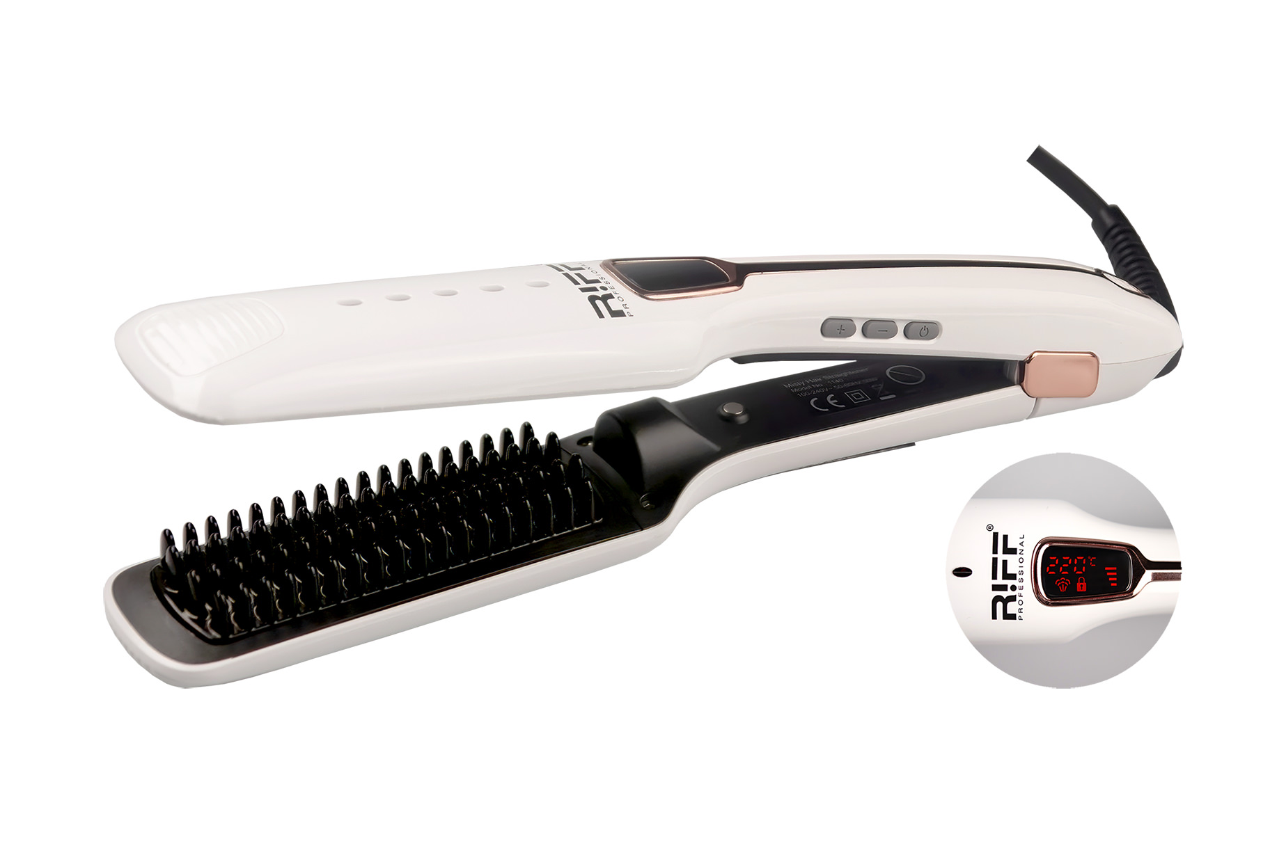фото Щипцы для выпрямления волос с парогенератором RIFF Щ1140 