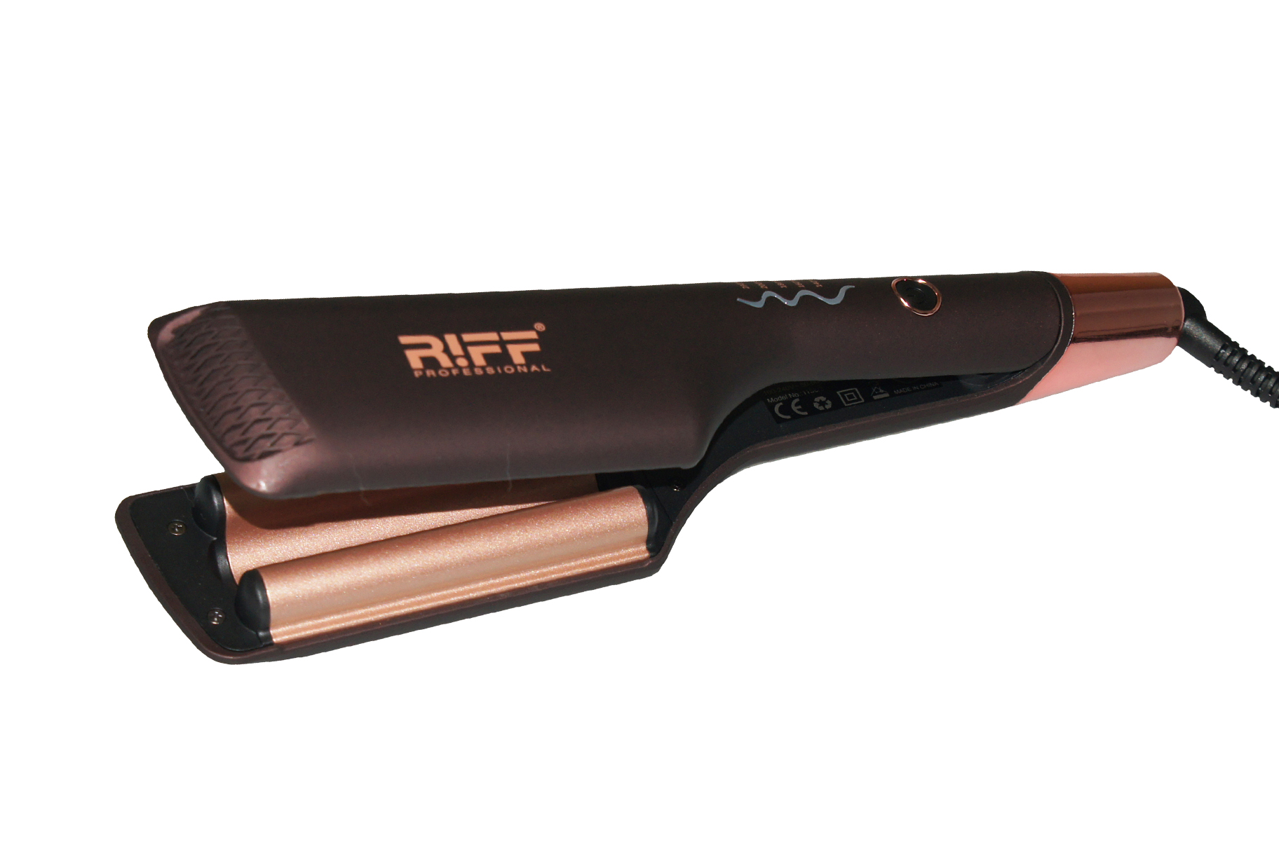 фото Профессиональные щипцы для завивки волос тройные RIFF "Chocolate" Щ1156/3 