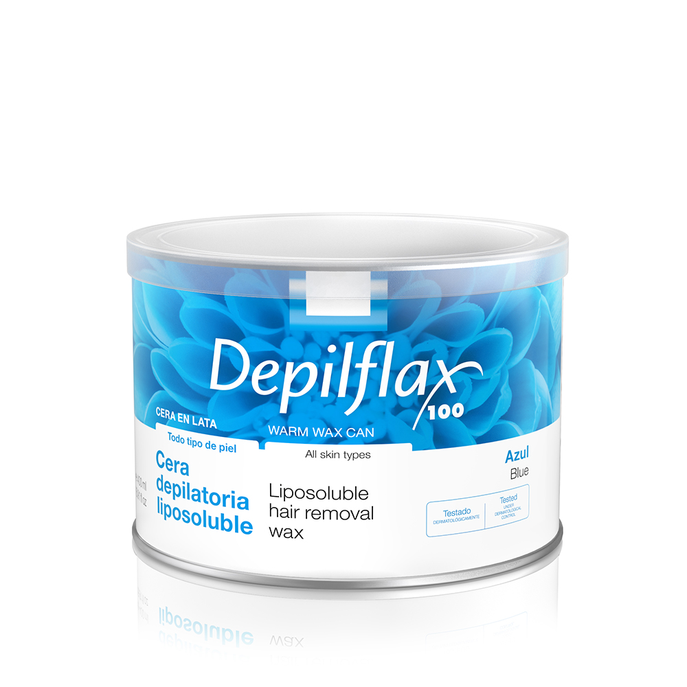 фото Тёплый воск в банке Depilflax, Азуленовый, 400 мл, 900717D 