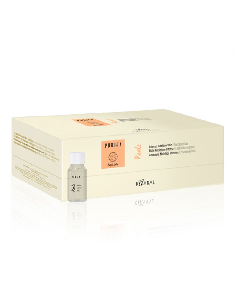 фото Kaaral Purify Reale Интенсивный восстанавливающий несмываемый лосьон для поврежденных обезвоженных волос, 12*10 мл, 1239 