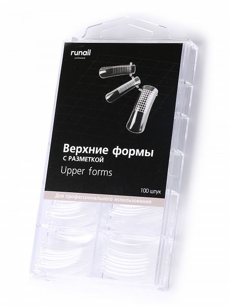 фото Верхние формы (с разметкой) RuNail, 100 шт №4477 